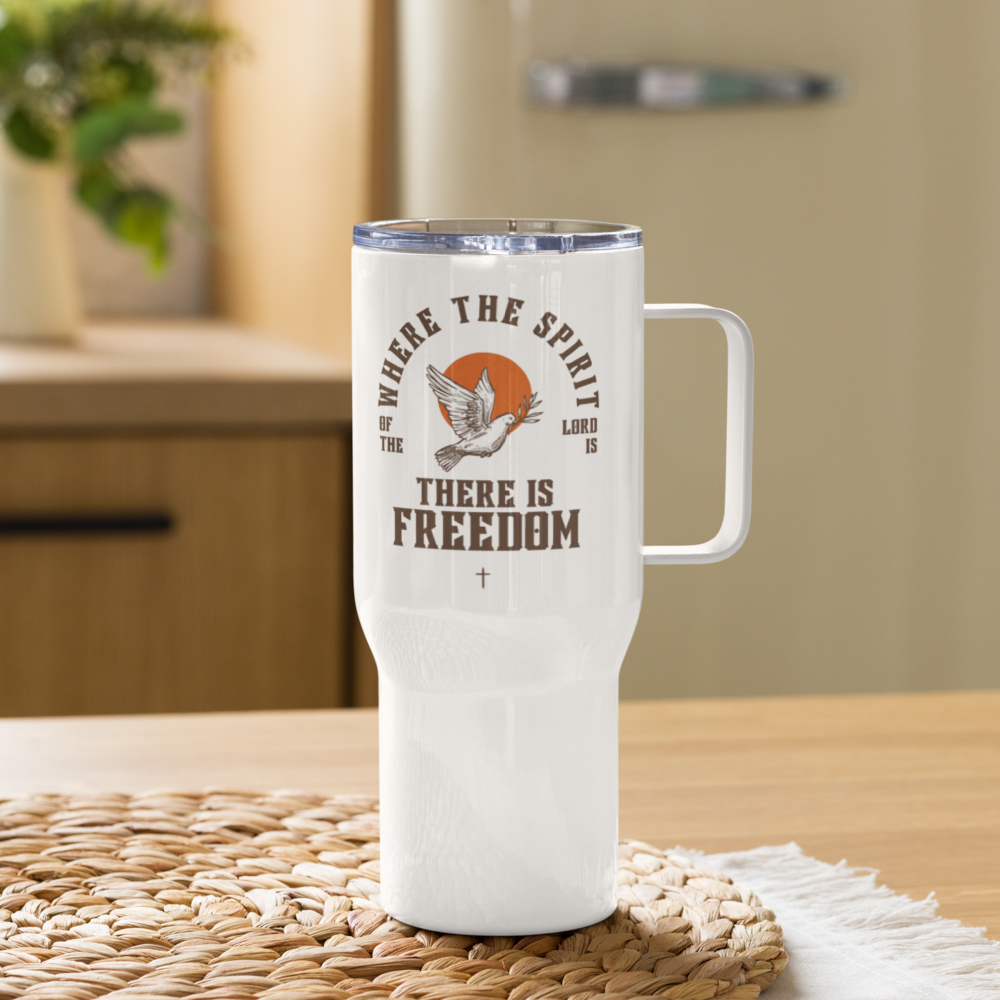 Travel mug - Where the spirit of the Lord is